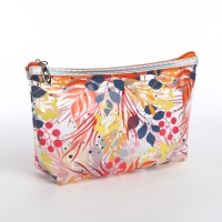 Косметичка на молнии, цвет оранжевый Косметичка на молнии, цвет оранжевый