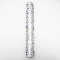 Дорожка на стол &laquo;Листья&raquo;, 33&times;150 см, цвет серебряный