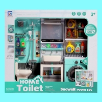 Набор мебели для кукол &laquo;Ванная комната&raquo;: санузел, раковина, постирочная