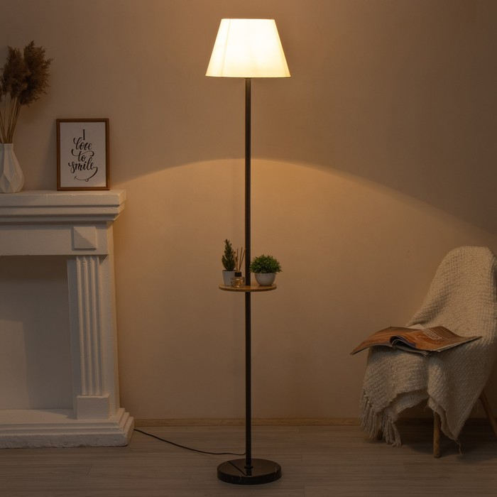 Торшер 41536/1 E27 40Вт черный