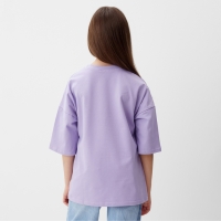 Футболка детская MINAKU цвет лавандовый, рост 116 см
