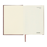 Ежедневник недатированный A5, 176 листов, deVENTE.Symbol, твёрдая обложка из искусственной кожи с поролоном, золотой срез, блок 70 г/м2, коричневый