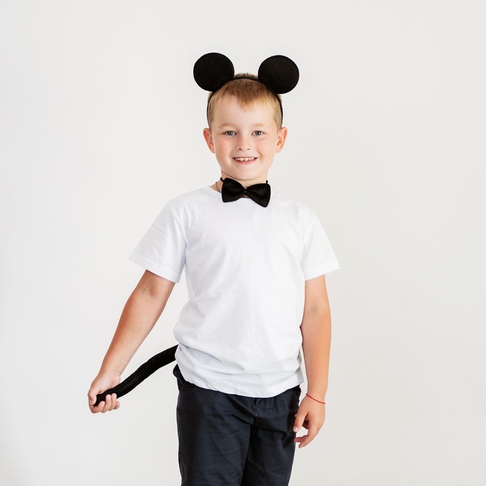 Карнавальный костюм &laquo;Самый классный&raquo; ободок с ушками, бабочка, термонаклейка, хвост