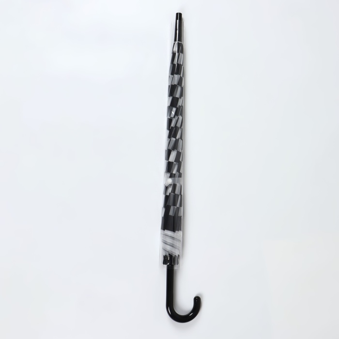 Зонт - трость полуавтоматический «Клетка», 8 спиц, R = 47/55 см, D = 110 см, цвет МИКС Зонт - трость полуавтоматический «Клетка», 8 спиц, R = 47/55 см, D = 110 см, цвет МИКС