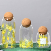 Банка для хранения сыпучих продуктов и круп &laquo;Нежная мимоза&raquo;, 800 мл