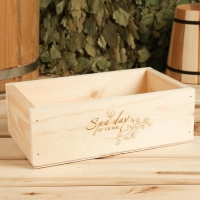 Ящик деревянный "Spa day at home", 24.5×14×8 см, микс Ящик деревянный "Spa day at home", 24.5×14×8 см, микс
