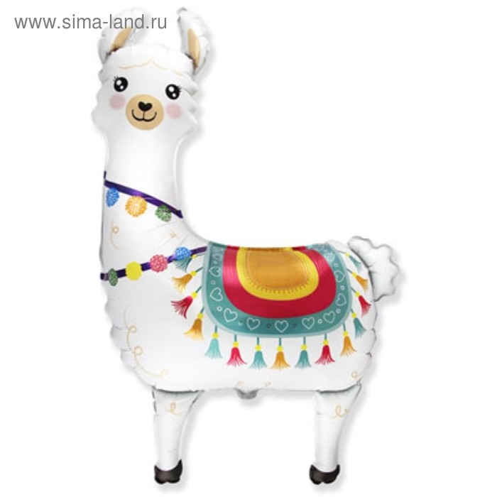 Шар фольгированный 37" &laquo;Лама&raquo;, фигура