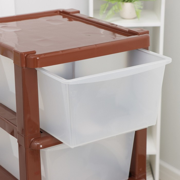 Комод 5-ти секционный &laquo;Модуль&raquo;, цвет коричневый