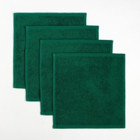 Набор махр. полотенец "Счастья и здоровья" 30х30 см-4шт, хл 340г/м2 Набор махр. полотенец "Счастья и здоровья" 30х30 см-4шт, хл 340г/м2