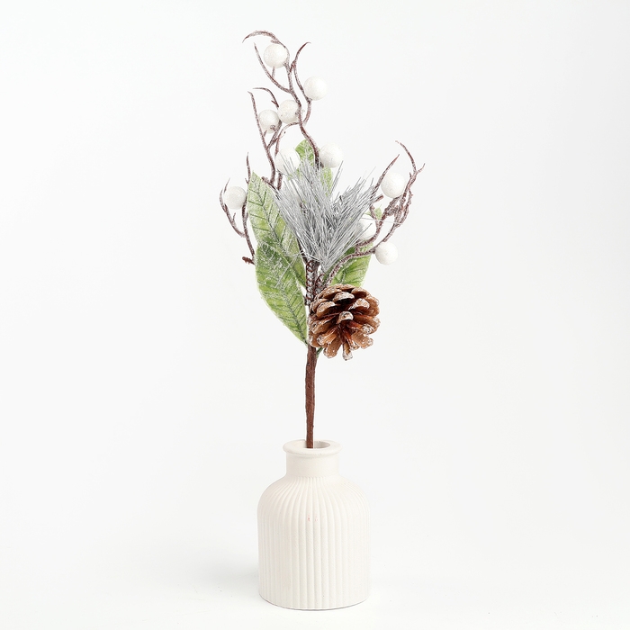 Новогодний декор «Золотая веточка», с шариком, 32 × 13 × 8 см Новогодний декор «Золотая веточка», с шариком, 32 × 13 × 8 см