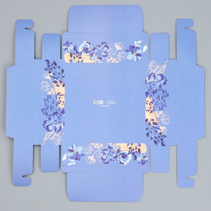 Коробка для конфет, кондитерская упаковка, 9 ячеек, &laquo;Для тебя&raquo;, 14.7 х 14.7 х 3.5 см