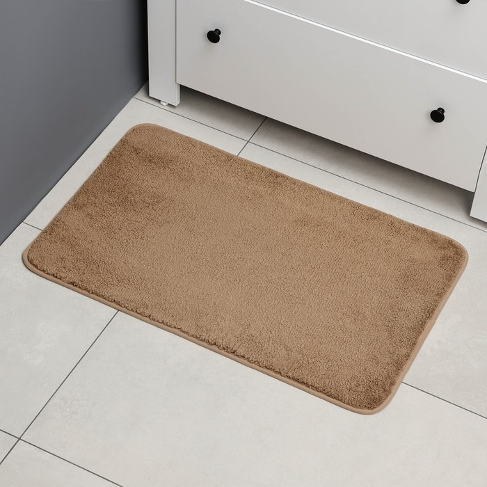 Коврик Доляна «Нина», 50×80 см, цвет бежевый Коврик Доляна «Нина», 50×80 см, цвет бежевый