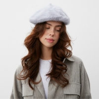 Берет женский MINAKU, цвет серый, р-р 54-56 Берет женский MINAKU, цвет серый, р-р 54-56
