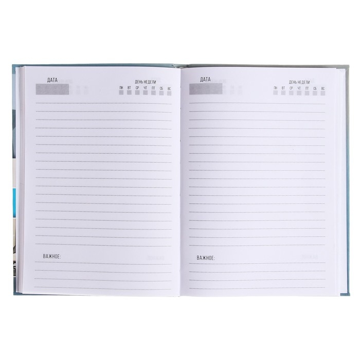 Ежедневник недатированный на сшивке А5 136 листов, интегральная обложка, матовая ламинация, выборочный лак "Коллаж интер"
