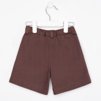 Шорты для девочки MINAKU: Casual collection KIDS цвет шоколадный, рост 122 Шорты для девочки MINAKU: Casual collection KIDS цвет шоколадный, рост 122