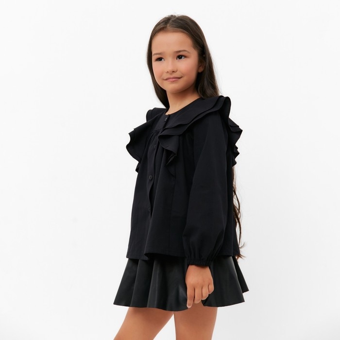 Рубашка детская KAFTAN, р. 34 (122-128), черный