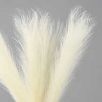 Пампасная искусственная трава, высота 43 см, набор 3 шт., цвет молочный Пампасная искусственная трава, высота 43 см, набор 3 шт., цвет молочный