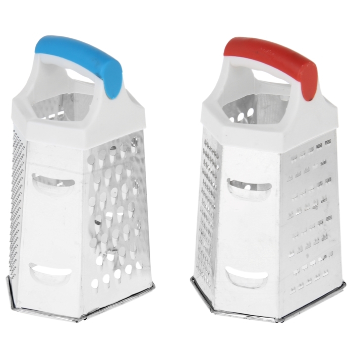 Тёрка шестигранная Доляна &laquo;Помощник&raquo;, 10&times;12&times;20 см, цвет МИКС