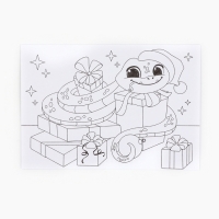 Раскраска антистресс на новый год. Открытки для вдохновения &laquo;В ожидании Нового года&raquo;, А6