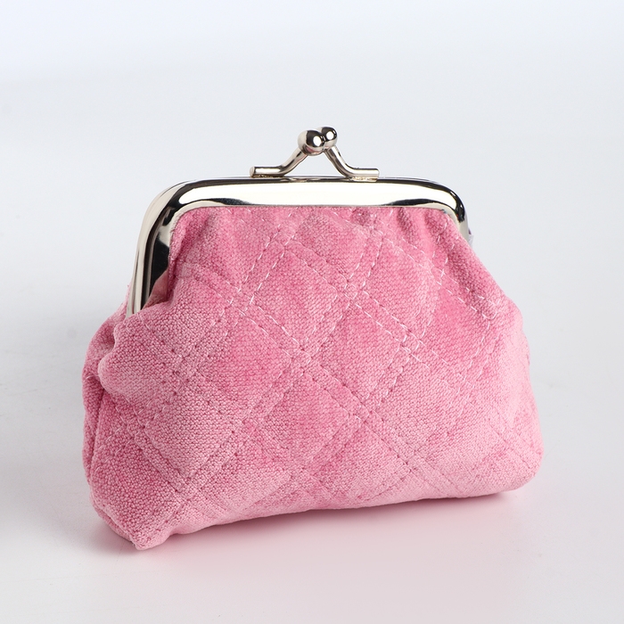 Кошелёк женский на фермуаре, цвет розовый Кошелёк женский на фермуаре, цвет розовый