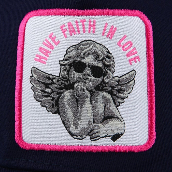 Кепка женская с сеткой «Ангел», цвет синий, р-р 56 Кепка женская с сеткой «Ангел», цвет синий, р-р 56