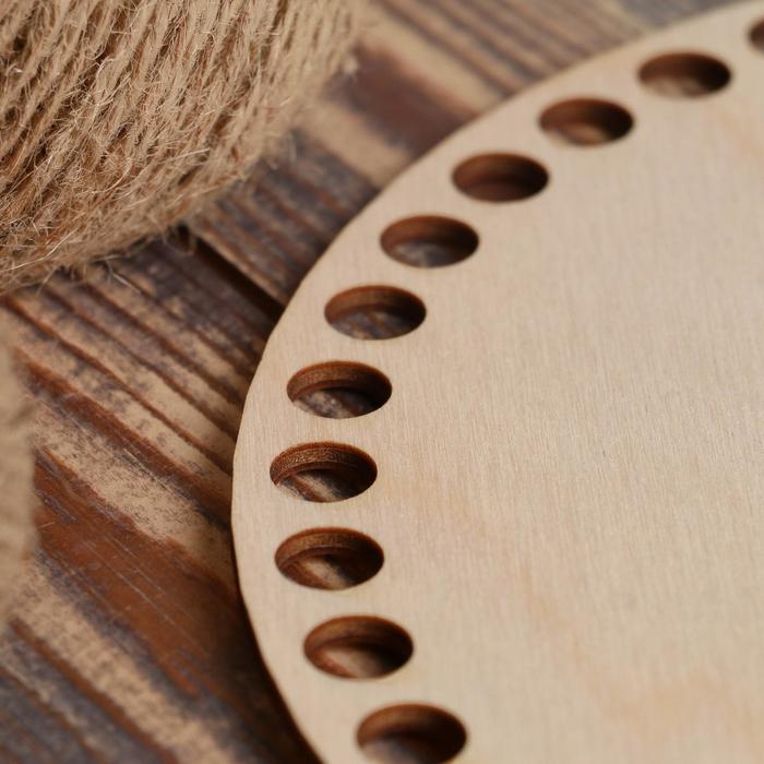 Заготовка для вязания "Овал параллельный", донышко фанера 3 мм, 28&times;21 см, d=10мм