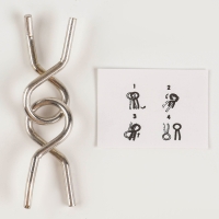 Головоломка металлическая «Развивай логику. Змейки», в шоубоксе, МИКС Головоломка металлическая «Развивай логику. Змейки», в шоубоксе, МИКС