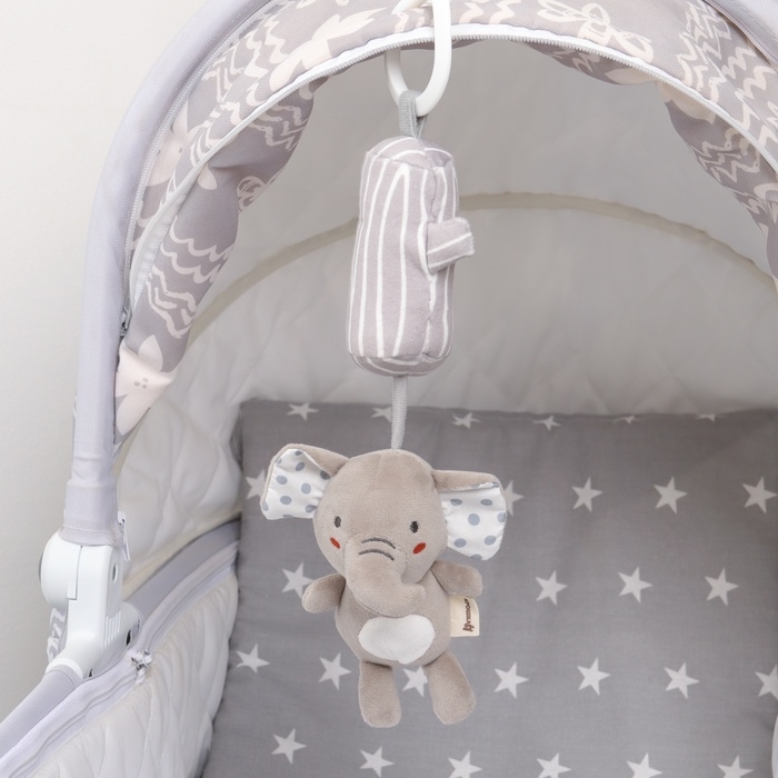 Подвеска - погремушка &laquo;Слоник Эли&raquo;, с пищалкой, на кроватку, коляску, Крошка Я