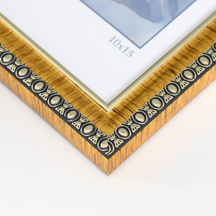 Фоторамка пластик Фоторамка пластик "Камея" 10x15 см, золото