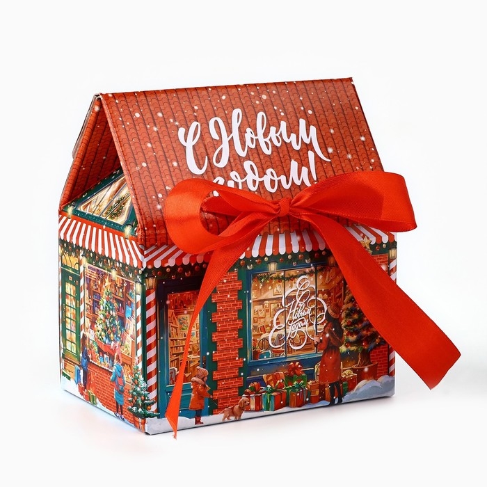Коробка подарочная новогодняя складная &laquo; С Новым годом! &raquo;, 15 х 18 х 10 см, Новый год