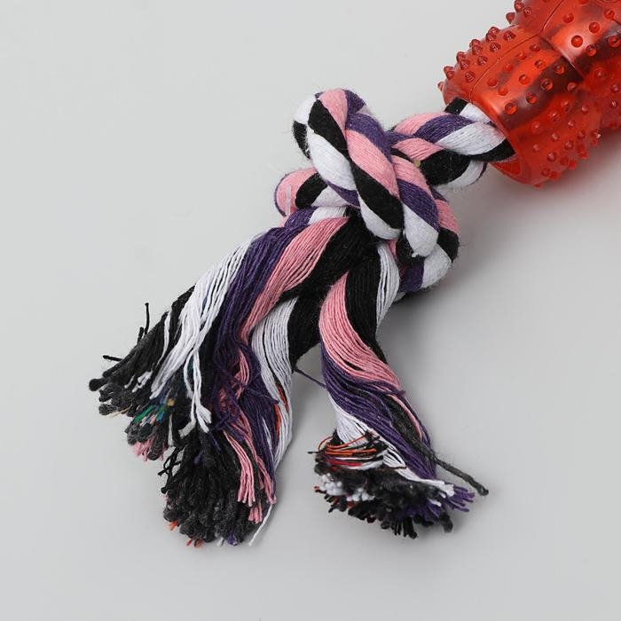 Игрушка тренировочная канатная Игрушка тренировочная канатная "Леденец", микс цветов