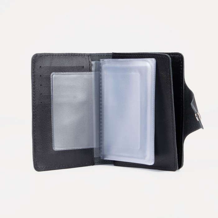 Обложка для автодокументов и паспорта TEXTURA, цвет чёрный Обложка для автодокументов и паспорта TEXTURA, цвет чёрный