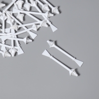 Шпатели для депиляции, двусторонние, пластиковые, 7,5 &times; 1,2 см, 50 шт, цвет белый