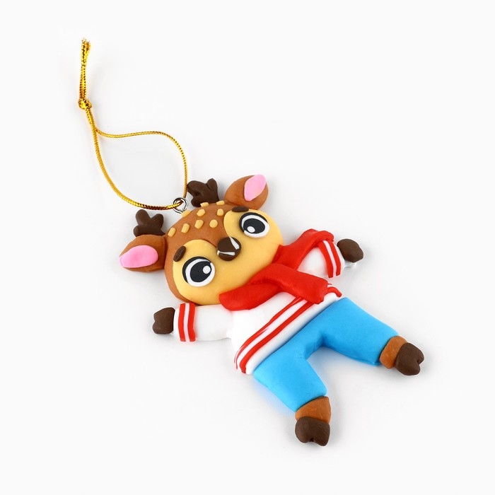 Ёлочная игрушка новогодняя &laquo;Олененок&raquo;, на Новый год, 6 х 9,3 см