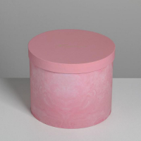 Набор шляпных коробок для цветов 5 в 1, упаковка подарочная, &laquo;Мрамор&raquo;, 14 х 13 см - 22 х 19,5 см