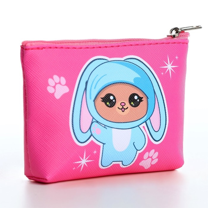 Кошелек детский "Милые зверята" МИКС, 11х0,5х8,5 см