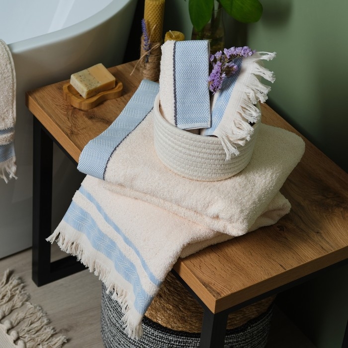 Полотенце махровое Love Life &laquo;Бриз&raquo; 70х120 см, аквамарин, 100% хл, 500 гр/м2