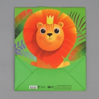 Пакет подарочный с формовым клапаном, упаковка, &laquo;Львенок&raquo;, 23 х 27 х 11.5 см