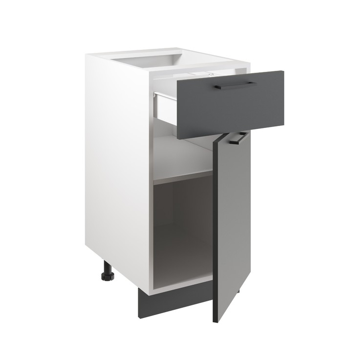 Шкаф напольный 400 Симпл, 400х510х820, Антрацит/Белый Шкаф напольный 400 Симпл, 400х510х820, Антрацит/Белый
