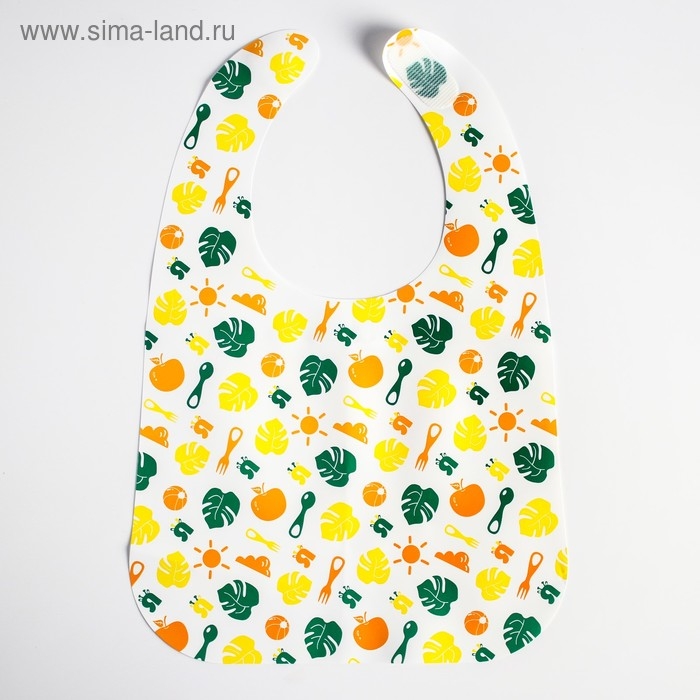 Набор нагрудников для кормления &laquo;Вкусная история&raquo; непромокаемых на липучке, 3 шт.