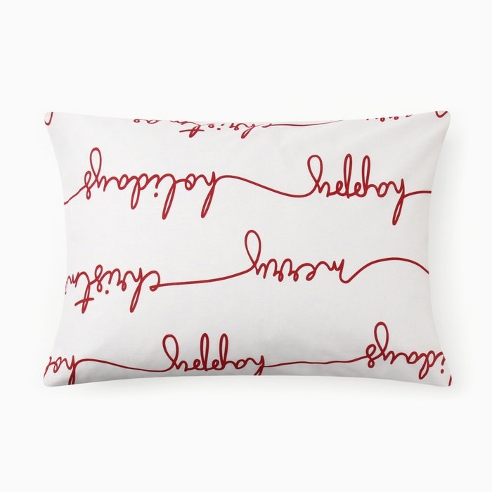 Комплект наволочек "Этель"  Christmas letter 50х70-2 шт, бязь, 100% хл