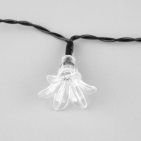 Гирлянда «Нить» 4.5 м с насадками «Цветы», IP44, тёмная нить, 30 LED, свечение мульти, 2 режима, солнечная батарея Гирлянда «Нить» 4.5 м с насадками «Цветы», IP44, тёмная нить, 30 LED, свечение мульти, 2 режима, солнечная батарея