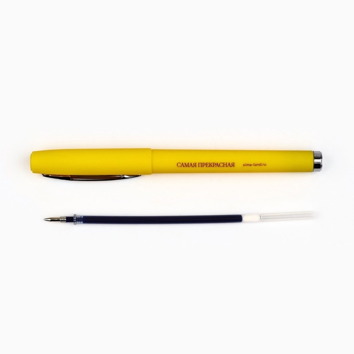 Ручка гелевая, синяя паста, 0.7 мм, пластик &laquo;8 марта&raquo;