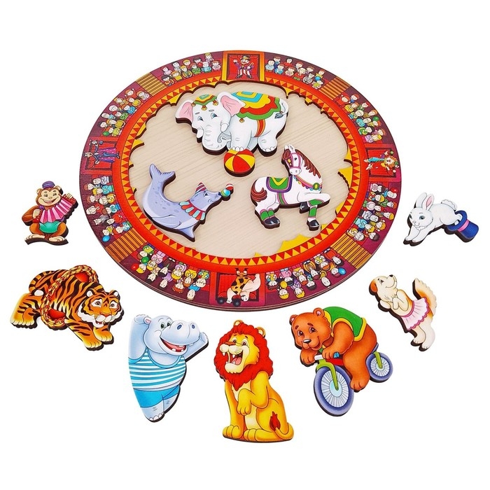 Зоопазл &laquo;Цирк&raquo; 10 деталей