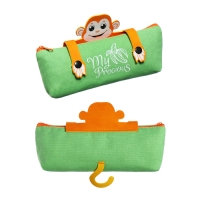 Пенал мягкий, 1 отделение, 80 х 200 х 35 мм, объёмный, хлопковая ткань, Феникс, аппликация из искувенной кожи Пенал мягкий, 1 отделение, 80 х 200 х 35 мм, объёмный, хлопковая ткань, Феникс, аппликация из искувенной кожи