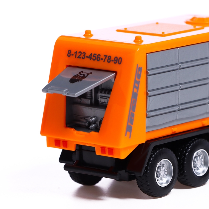 Грузовик металлический «Камаз. Мусоровоз», 1:54, инерционный Грузовик металлический «Камаз. Мусоровоз», 1:54, инерционный