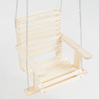 Кресло большое подвесное на цепи, деревянное, сиденье 50&times;65см