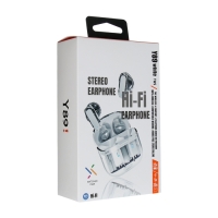 Наушники беспроводные Y89, TWS, вкладыши, BT 5.3 , 30/300 мАч, прозрачные, белые Наушники беспроводные Y89, TWS, вкладыши, BT 5.3 , 30/300 мАч, прозрачные, белые