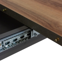 Стол кухонный раскладной Аврора, 1200(1600)х750х755, Авелано/Графит Стол кухонный раскладной Аврора, 1200(1600)х750х755, Авелано/Графит