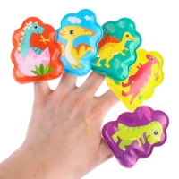 Игрушки для ванны &laquo;Удивительный мир динозавров&raquo; книжка и пальчиковый театр, Крошка Я